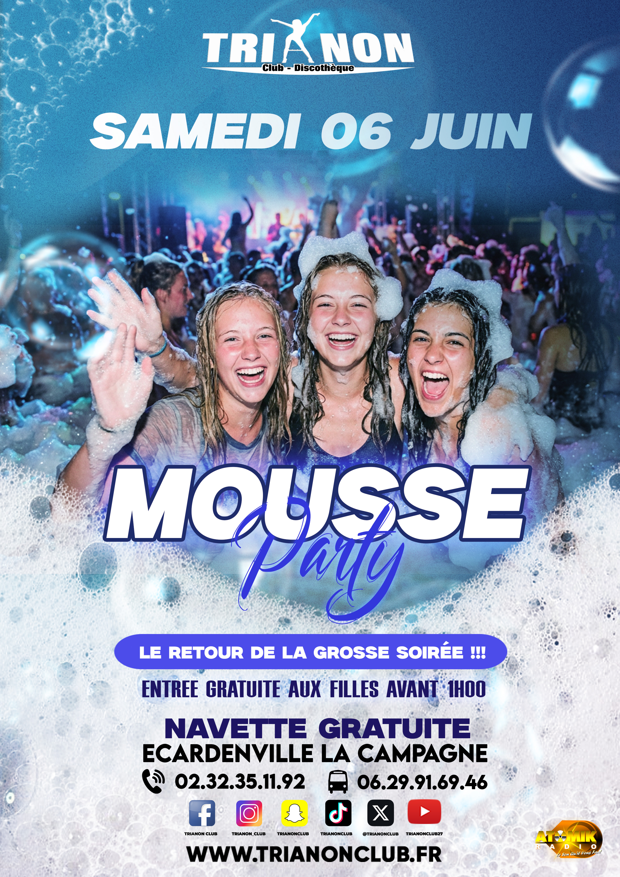 Affiche de la soirée Soirée MOUSSE PARTY