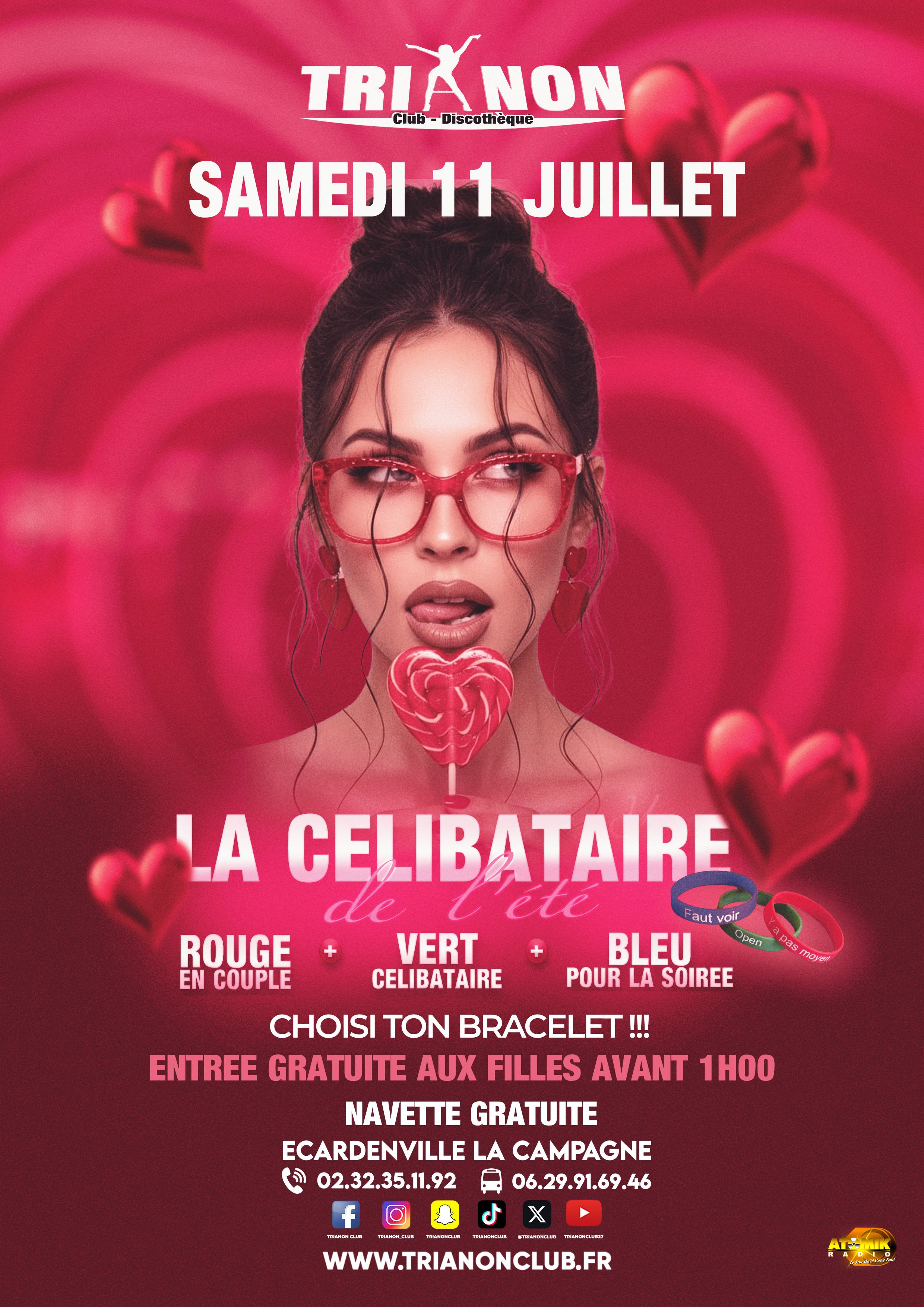 Affiche de la soirée Soirée Célibataires and CLUBBERS