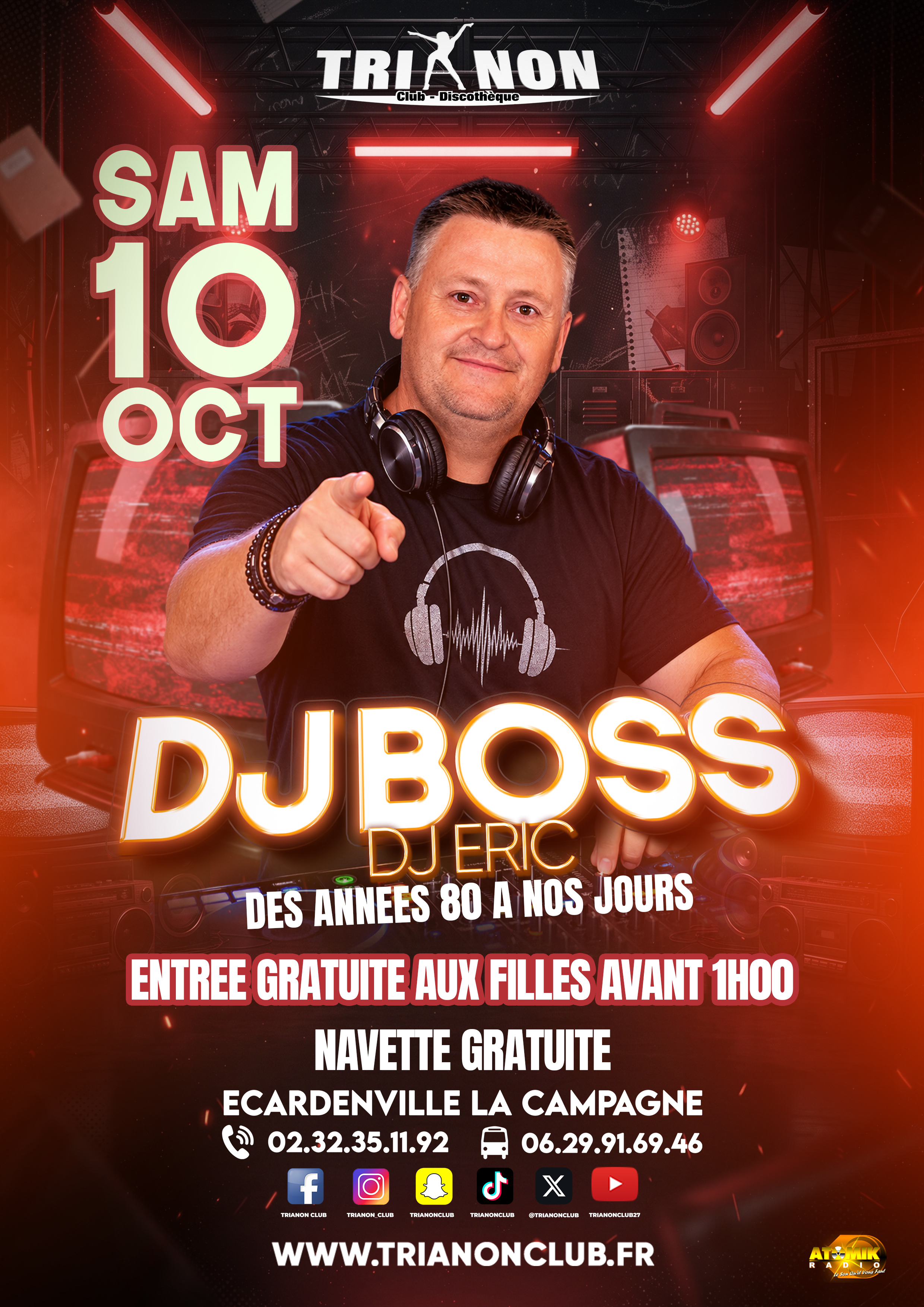 Affiche de la soirée DJ BOSS